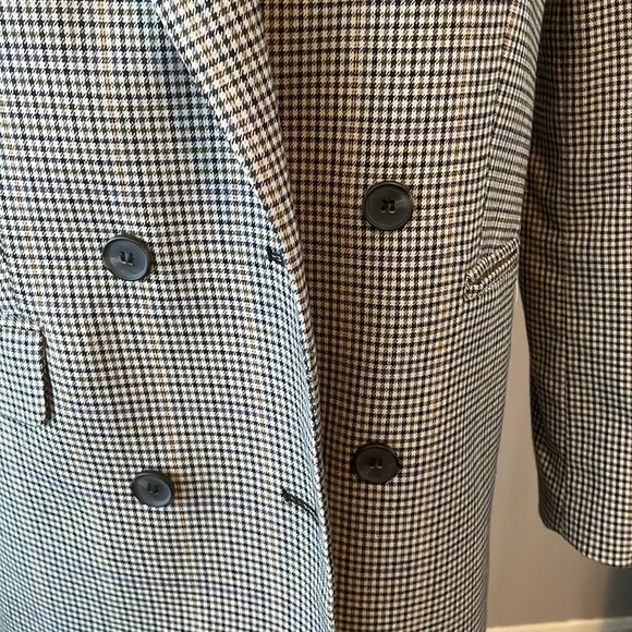 1.State (Nordstrom) Plaid Double Breasted Blazer - Picture 2 of 5